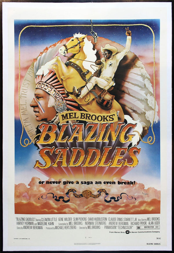 Original Blazing Saddles movie poster