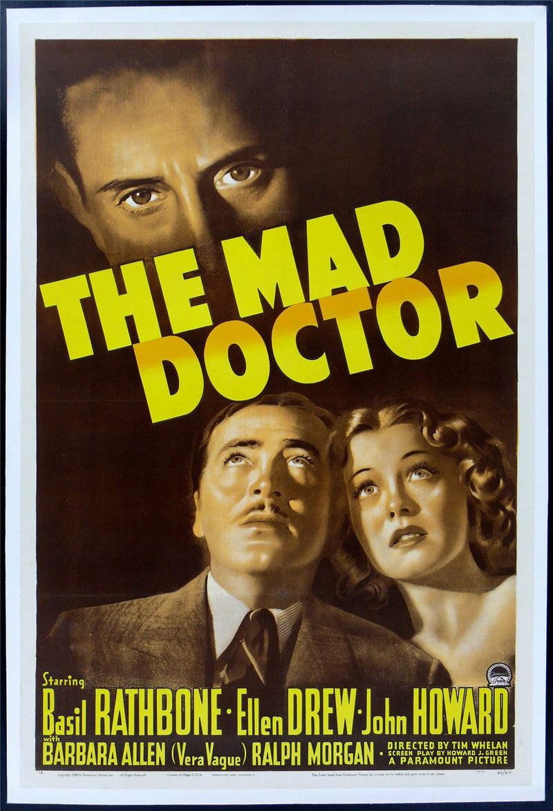 Original The Mad Doctor movie poster