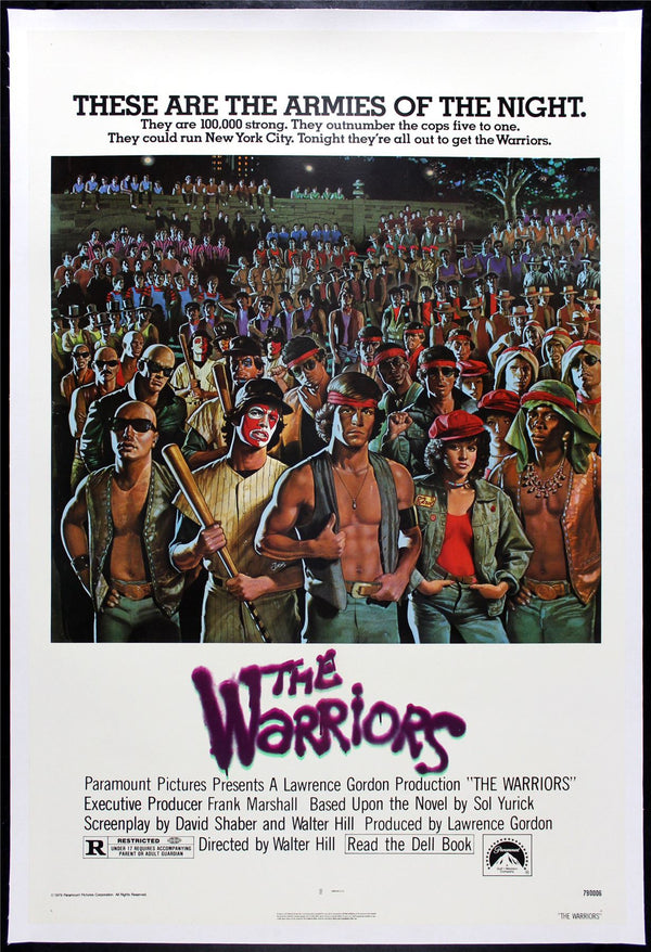 Original The Warriors movie poster