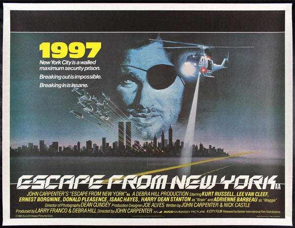 Original Escape from New York movie poster