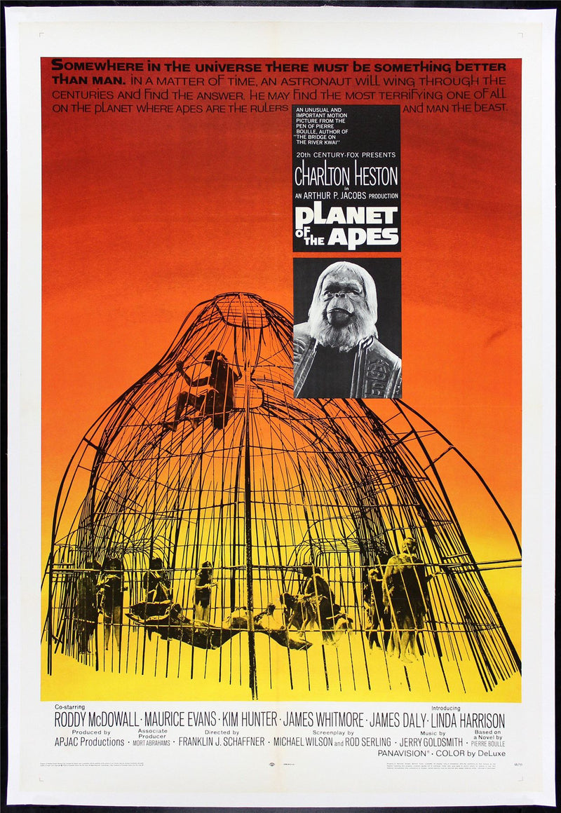 Original Planet of the Apes movie poster