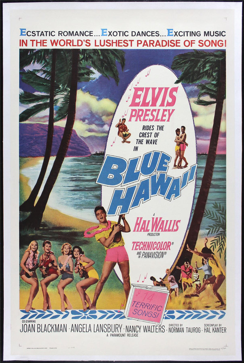 Original Blue Hawaii movie poster