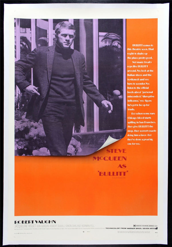 Original Bullitt movie poster