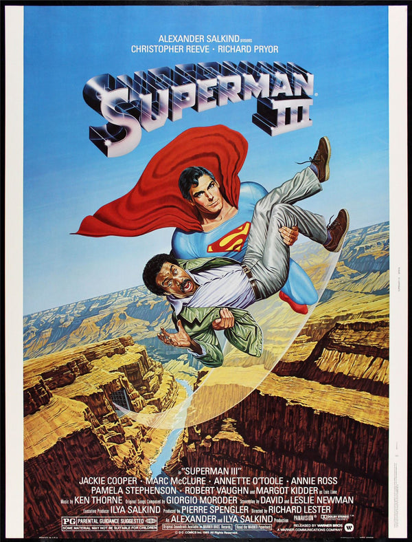Original Superman III movie poster