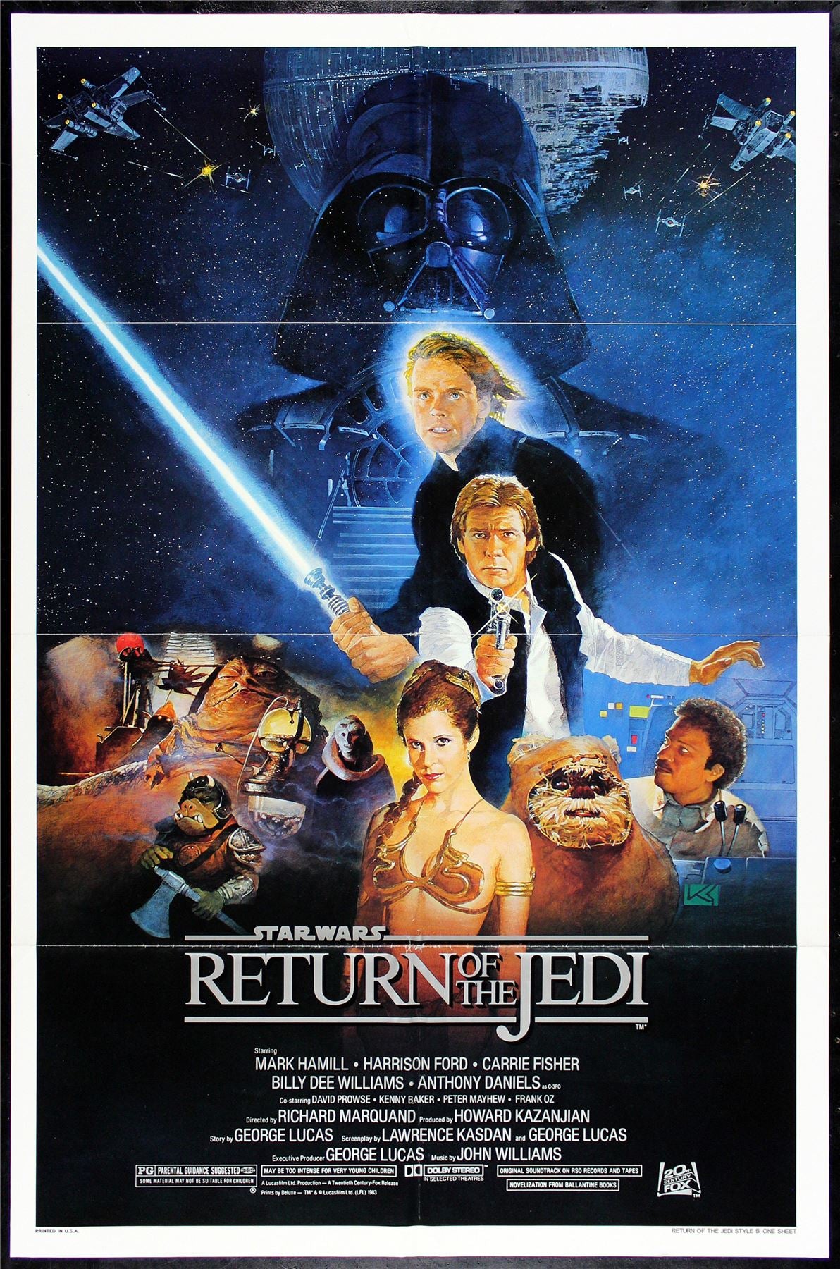 Original Return of the Jedi movie poster