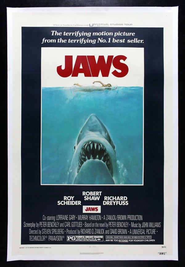 Original Jaws movie poster