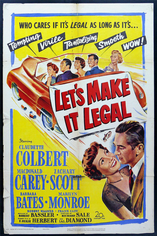 Original Let's Make It Legal movie poster