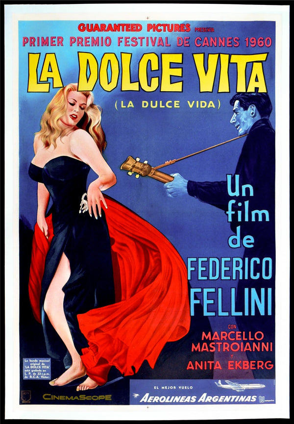 Original La Dolce Vita movie poster