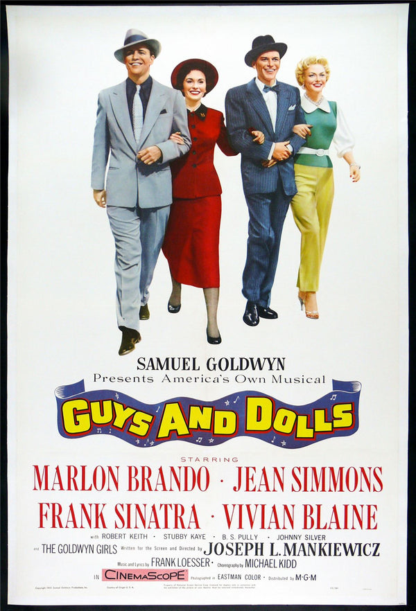 Original Guys and Dolls movie poster