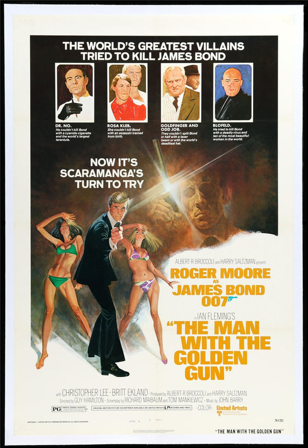 Original The Man with the Golden Gun movie poster