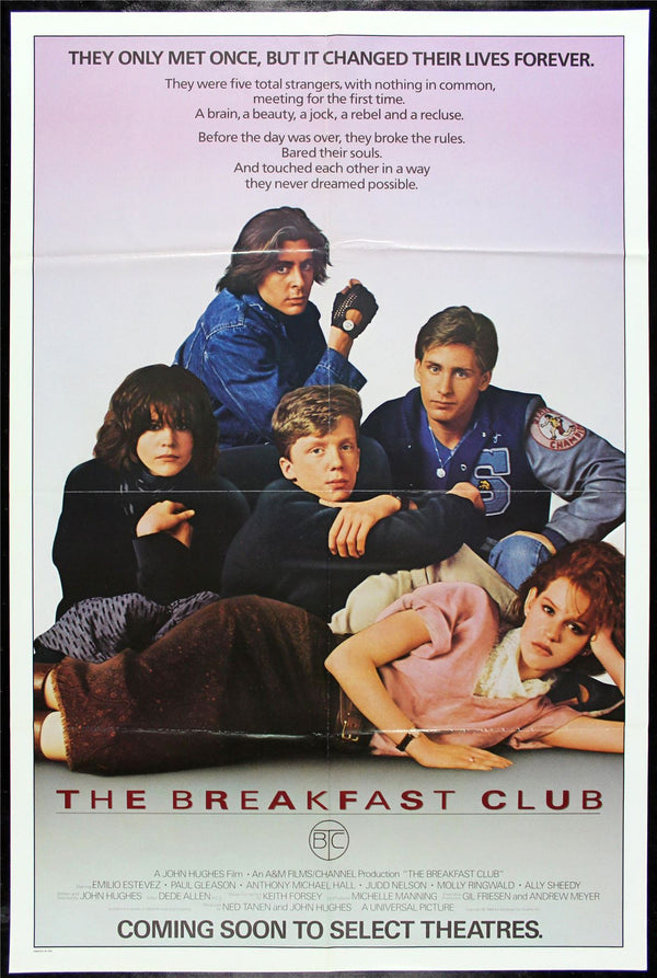 Original The Breakfast Club movie poster