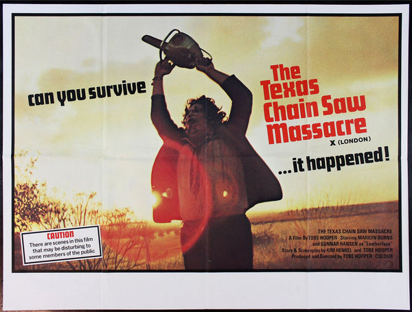 Original The Texas Chain Saw Massacre movie poster