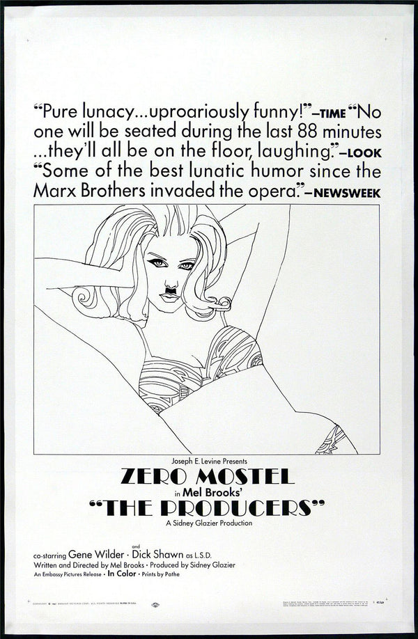 Original The Producers movie poster