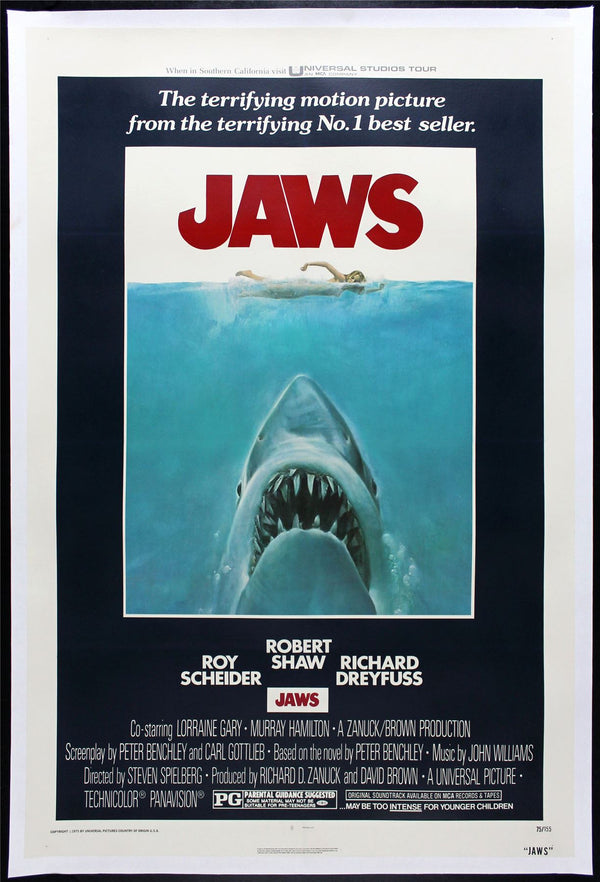 Original Jaws movie poster