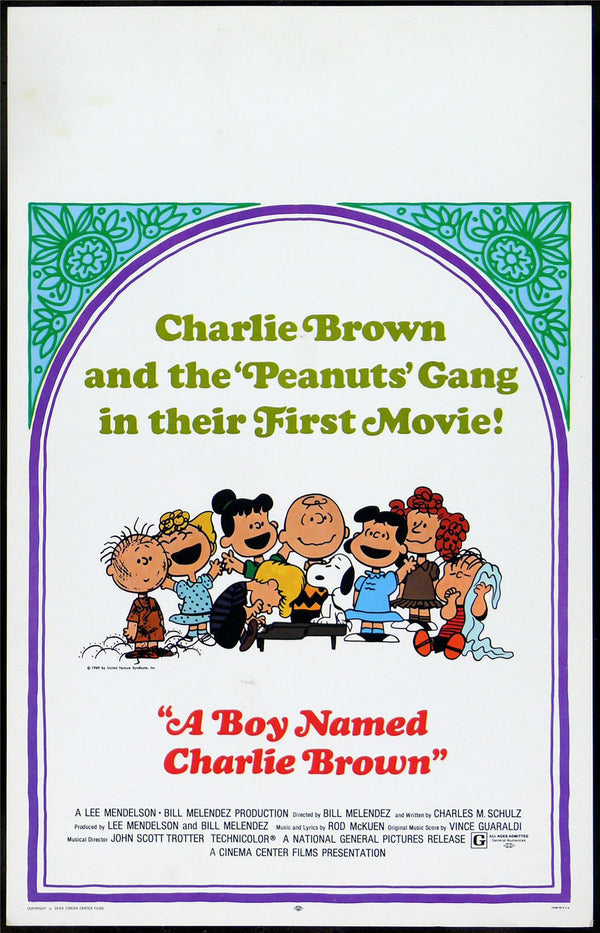 Original A Boy Named Charlie Brown movie poster