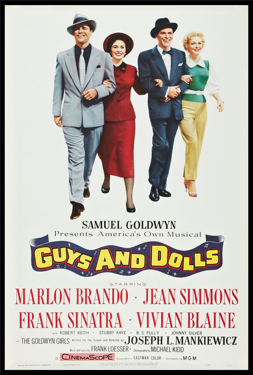 Original Guys and Dolls movie poster