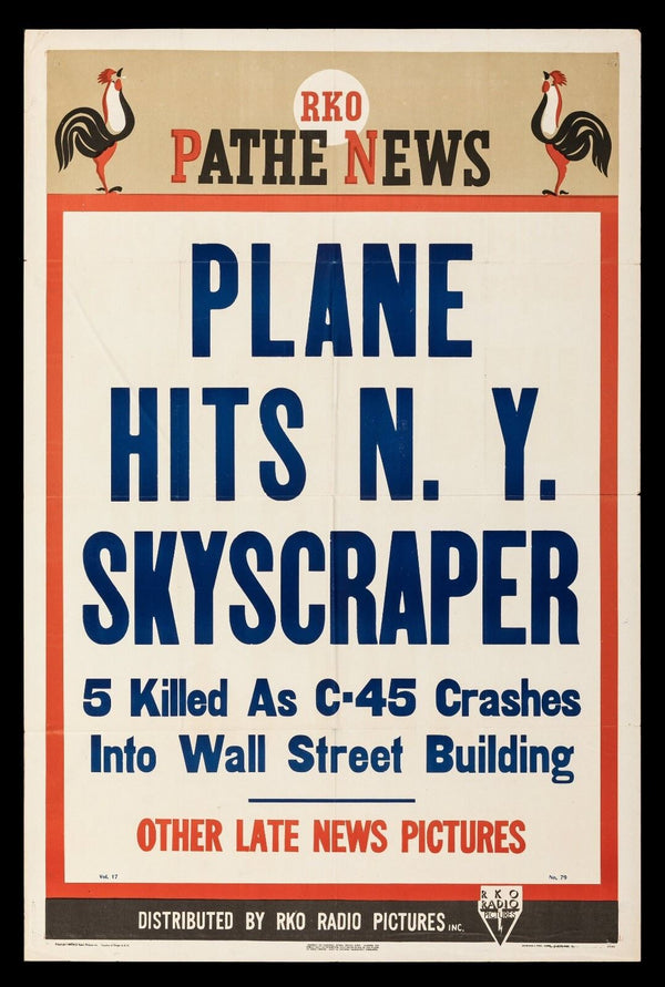 Original PATHE NEWS movie poster