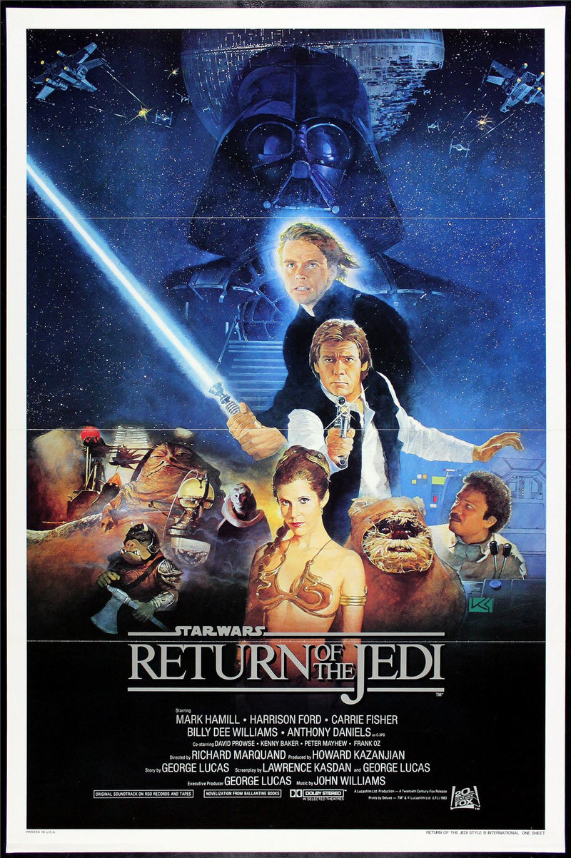 Original Return of the Jedi movie poster
