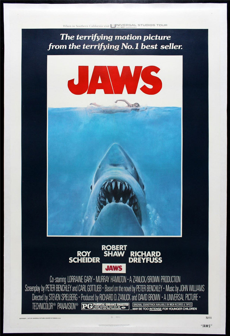 Original Jaws movie poster
