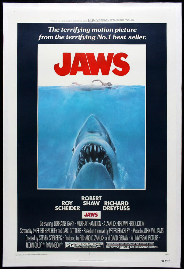 Original Jaws movie poster