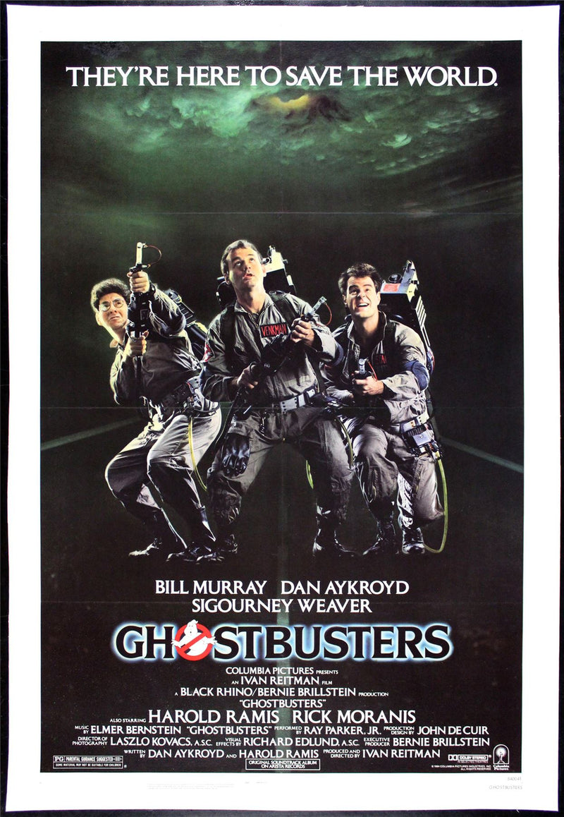Original Ghostbusters movie poster
